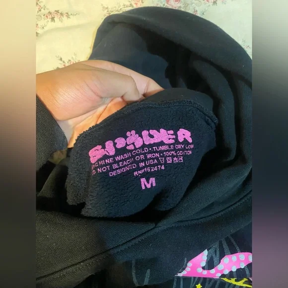 Sp5der hoodie used size m